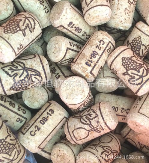Red wine cork, wine cork, printed bottle cork, customizable sizes and patterns