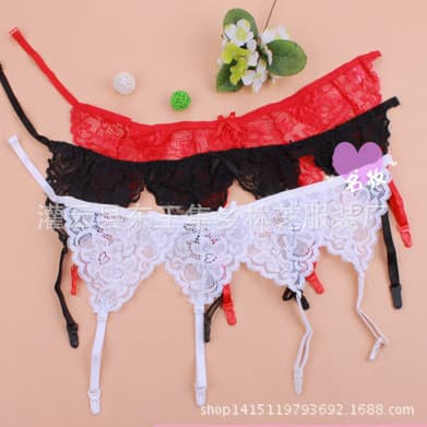 Sexy underwear manufacturers wholesale a variety of styles of three-point garter belt Sexy underwear accessories 4 colors