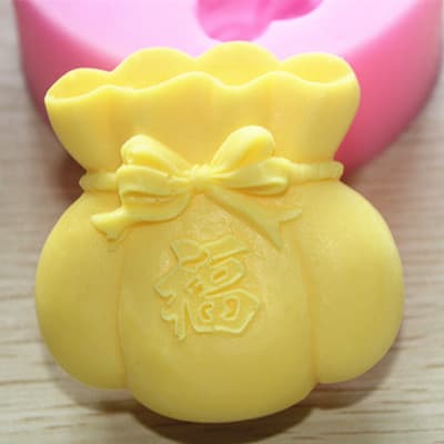 C337 Soap Mold / Handmade Soap Mold / Silicone Mold / Soap Mold / Candle Mold - Fortune Money Bag