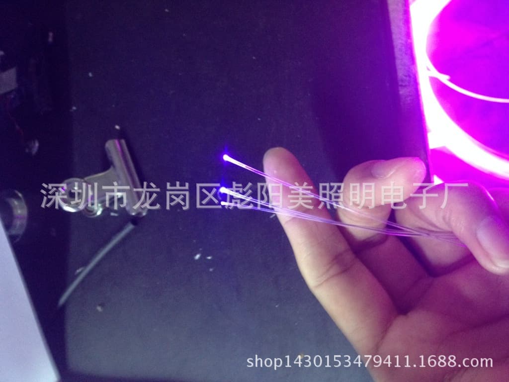 Special Offer PMMA Plastic 1.0mm High Brightness Light Emitting Point Fiber Optic / 1500 Meters Per Roll