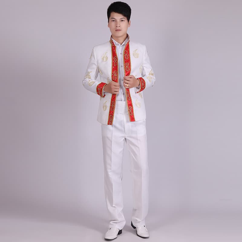 Men's Indian Suit Costume Performance Wear Stage Costume Ethnic Dress Photo Shoot Ancient Costume Exotic Indian Men's Clothing