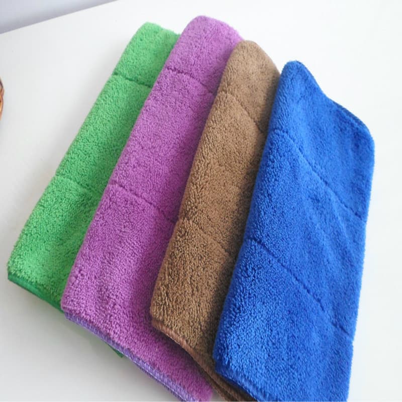 Super absorbent coral fleece 30*40 double-layer composite coral fleece towel, kitchen cleaning towel, cleaning cloth