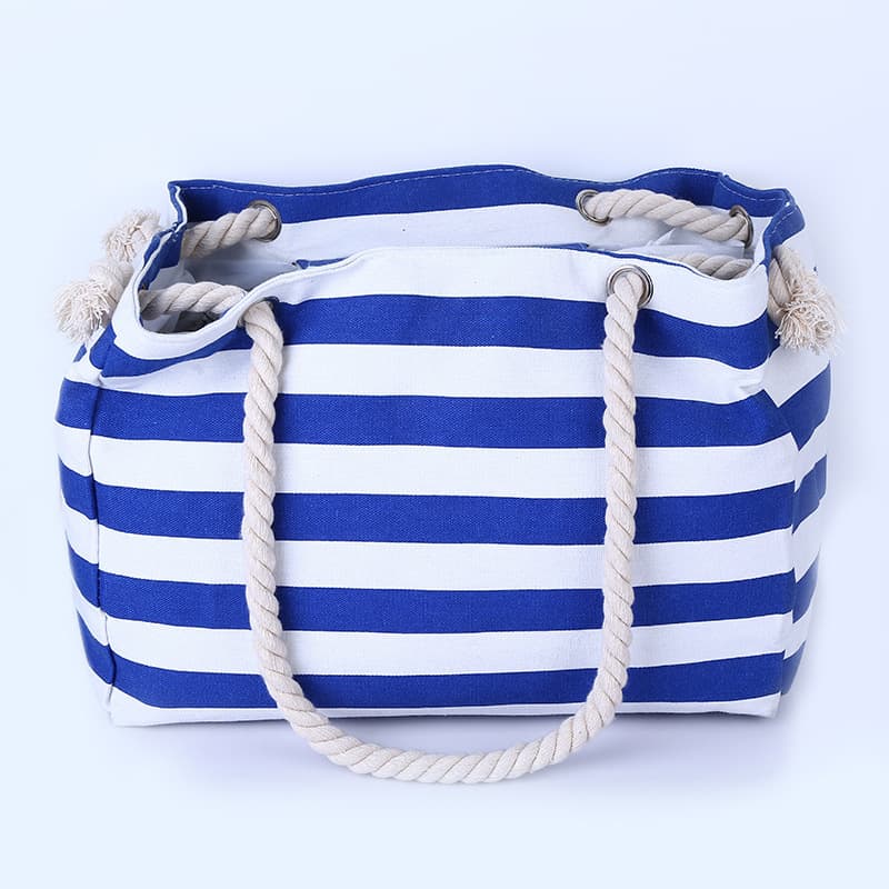 2020 Korean New Cotton Rope Shoulder Bag Unisex Large Capacity Shopping Bag Canvas Handbag