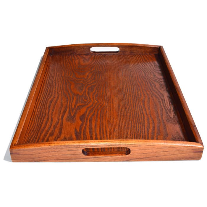 Black Tea-colored Wooden Rectangular Tray Tea Set Support Plate Japanese Style Tea Tray Dining Utensils