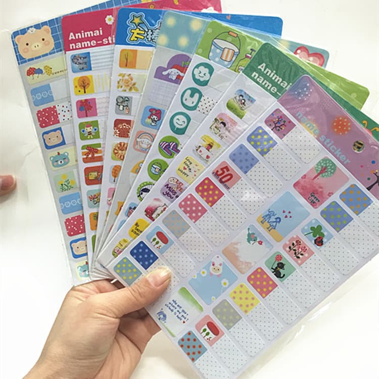 Cartoon Name Stickers Wholesale Baby Name Stickers Kindergarten Cup Name Stickers Adhesive Classification Labels