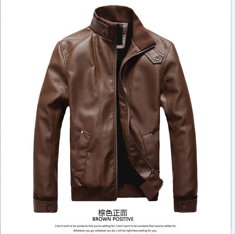 2023 spring, autumn and winter new men's leather jacket wholesale foreign trade men's clothing Korean version slim motorcycle style men's leather jacket trendy