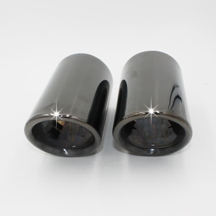 Custom Stainless Steel Exhaust Tip for Volkswagen Golf 6, OEM Fit for Golf 7, Titanium Black Exhaust Pipe