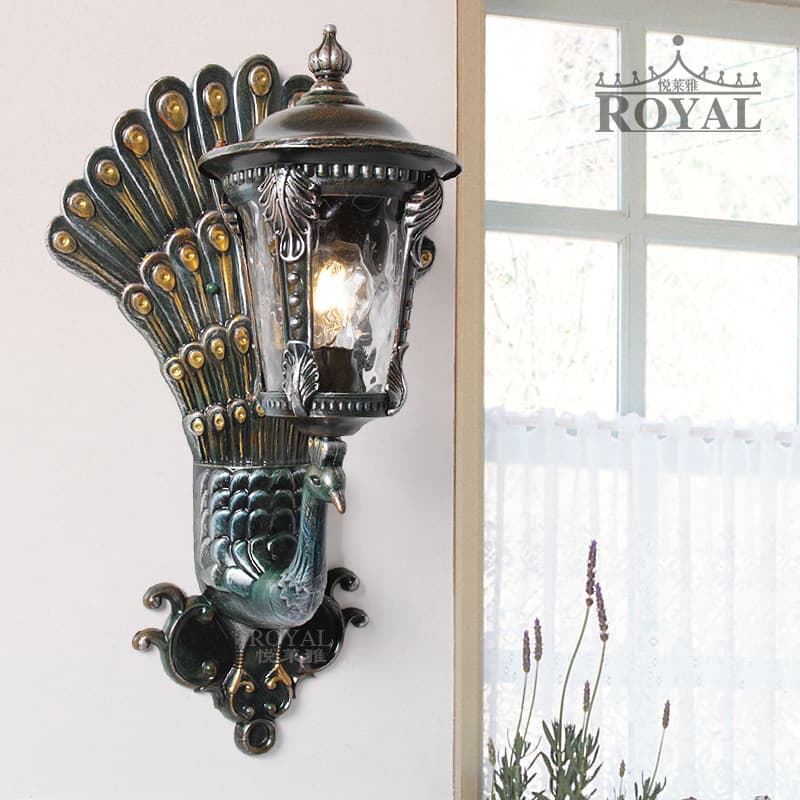 European-style outdoor wall lamp restaurant creative aisle lamp factory wholesale lighting lamp home outdoor waterproof garden lamp