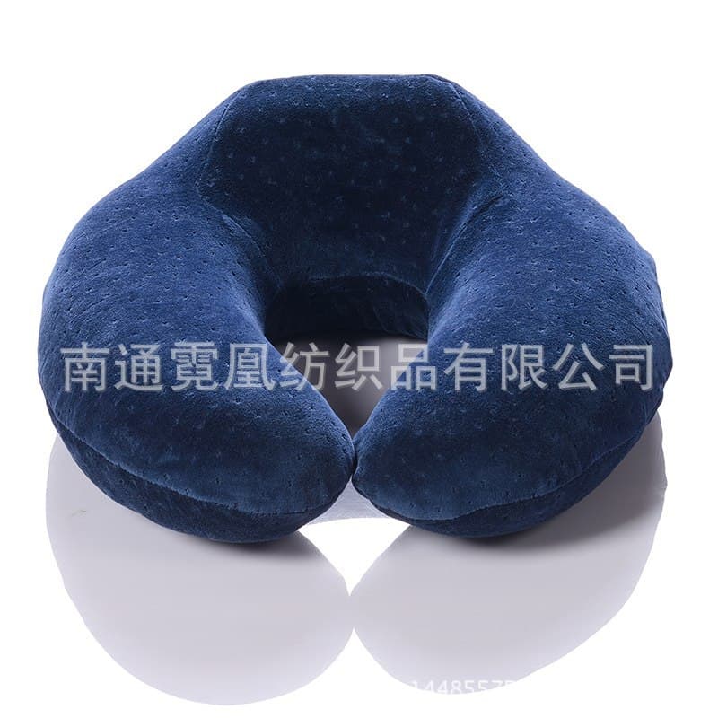 Slow rebound memory foam U-shaped neck pillow, slow rebound U-shaped pillow, OEM, with logo, gift memory pillow