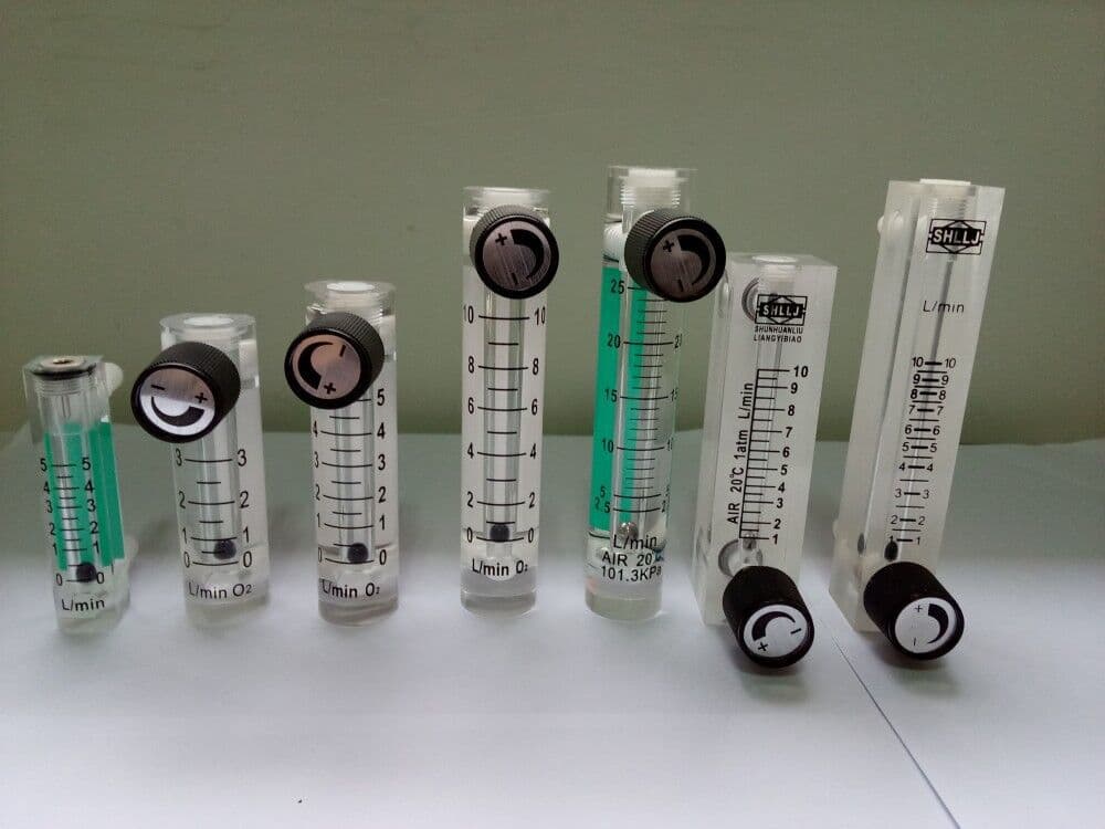 Acrylic Hose Connection Gas Flow Meter for Oxygen, Air, and Oxygen Generator Flow Measurement