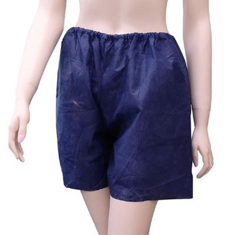 Disposable shorts, black and blue underwear, non-woven shorts, foot bath and wellness briefs, sauna shorts, opaque.