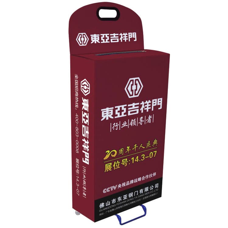 Christmas Mold Carton Packaging with Wheels Creative LED Candle Light Advertising Satchel Paper Bag