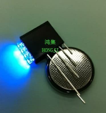 LED square lamp holder, square 4-hole lamp holder, 2X3X4 light-emitting diodes, four-hole fixed base, lamp socket
