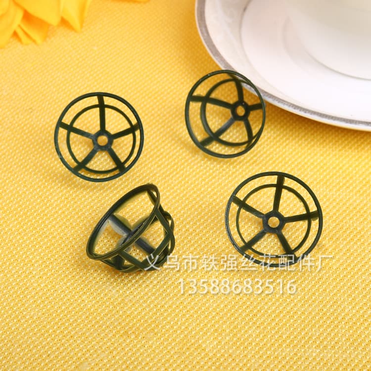 3cm Plastic Empty Bowl Artificial Flower Accessories, Flower Parts, Empty Bowl for Making Fake Flowers, Yiwu Manufacturer Wholesale