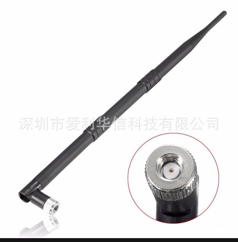 Factory Direct 10DB Omnidirectional Rubber Duck Antenna, 2.4G High Gain Antenna with SMA Internal Thread for Routers