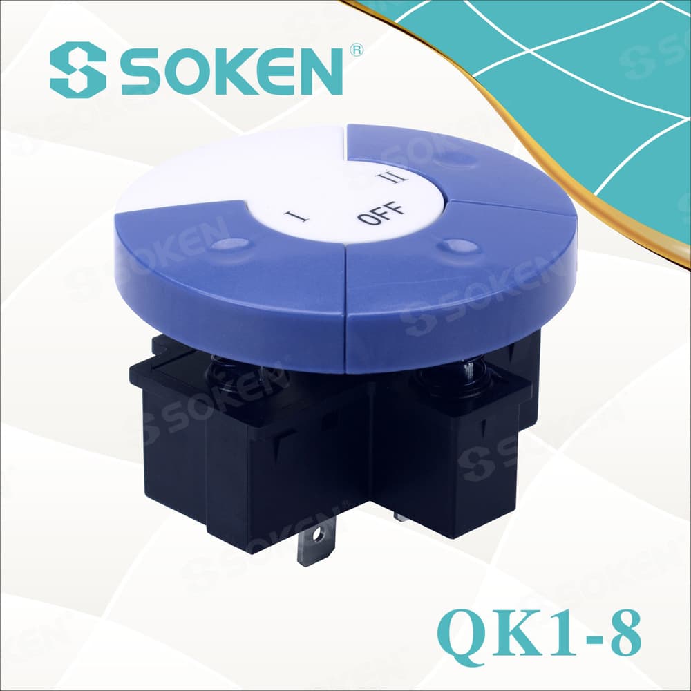 Wholesale piano key switch for heaters QK1-8 Master switch with full certification, direct supply from SOKEN manufacturer