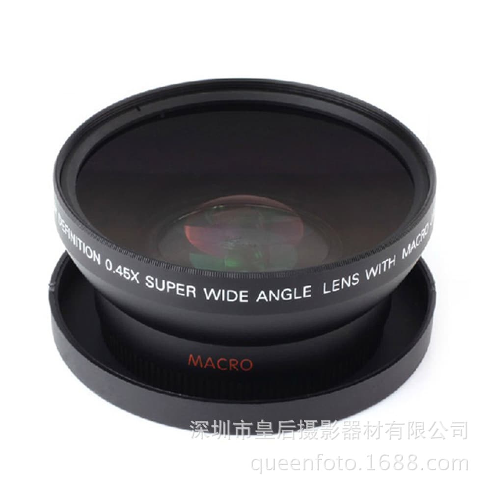 72mm 0.43X 0.45X Magnification Wide Angle Additional Lens Three-in-One Use Wide Angle/Macro/Fisheye