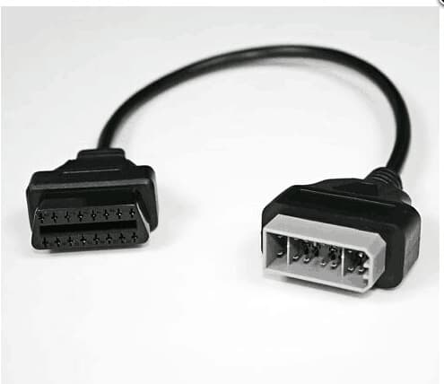 FOR Nissan 14 pin OBD to OBD2 test exam adapter cable