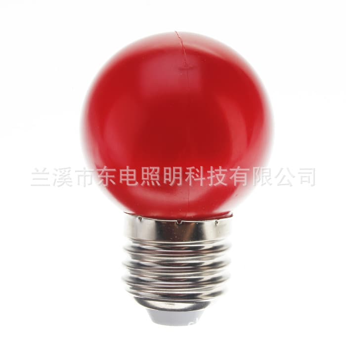 E27 Color Bubble Decorative Light 1W 6-LED Cool White LED Globe Bulbs AC 220-240 V