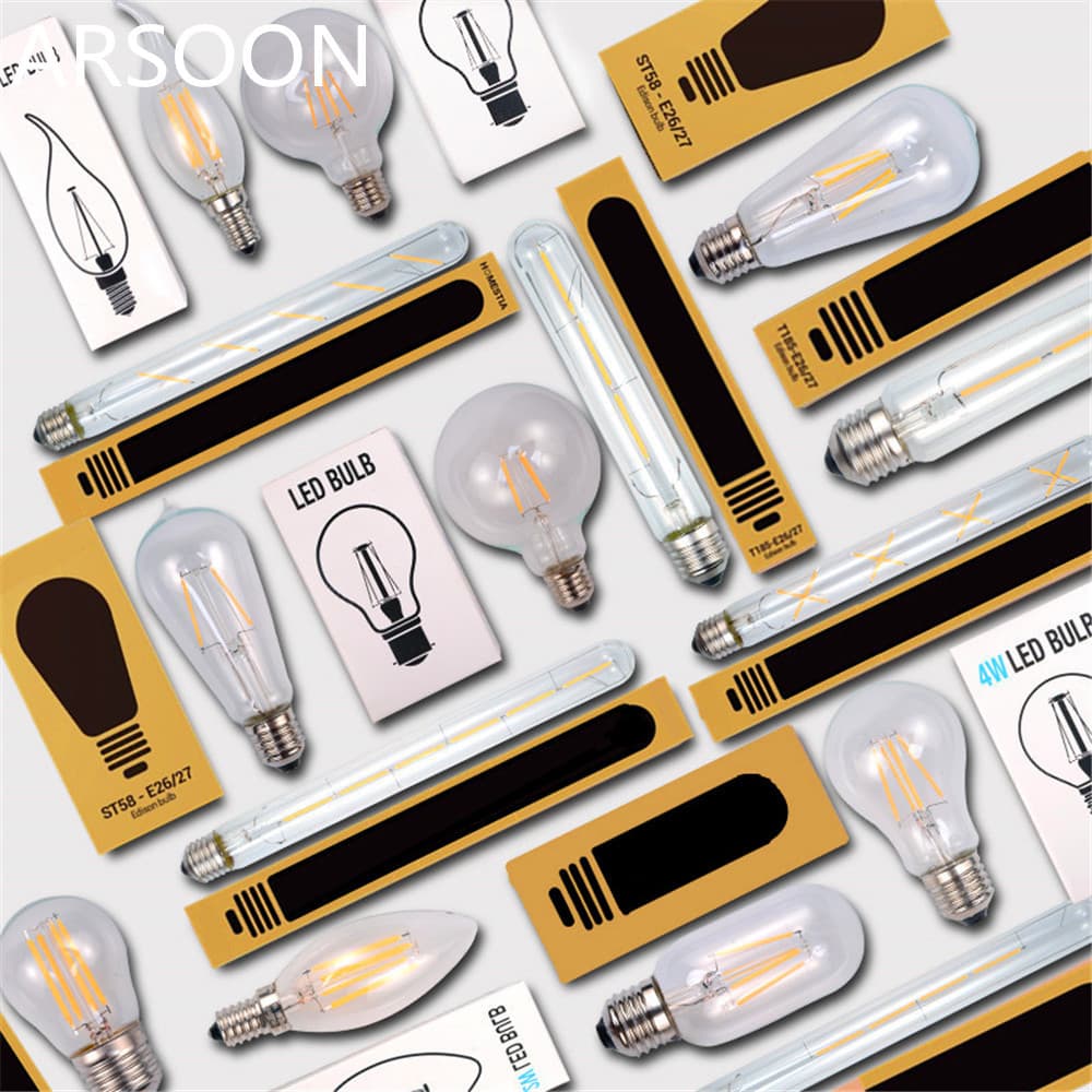ST64 G80 G95 ST48 LED Imitation Tungsten Filament Edison/Filament Bulb Retro Nostalgic Lighting Fixtures