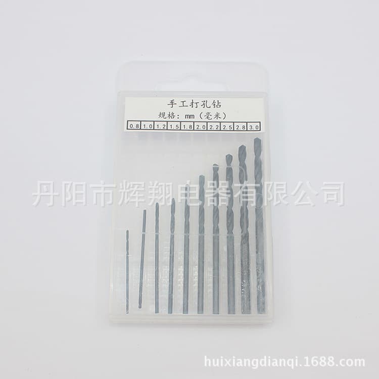 Antique DIY hand drilling bits, bulk high-speed steel 4241 small-sized fully ground straight shank twist drills.