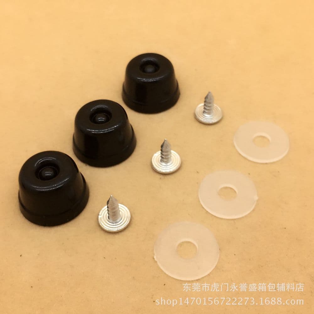 In-Stock Supply of Backpack/Luggage Accessories: Plastic/Metal Foot Pegs, Bases, Washers, etc.