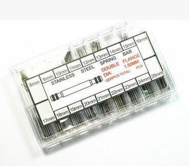 Watch Accessories, Boxed Spring Bars, Watch Pins, Watch Fixing Axles, Sizes 8MM-25MM, 360 Pieces for Watch Bands