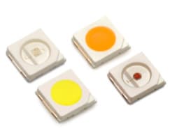 LUMILEDS medium-power colored LEDs: red, orange-red, yellow-green, green, amber