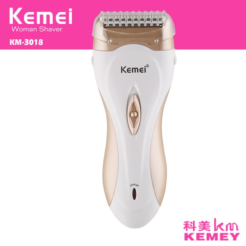 Kemei KM-3518 Washable Electric Shaver Gold Charging Epilator