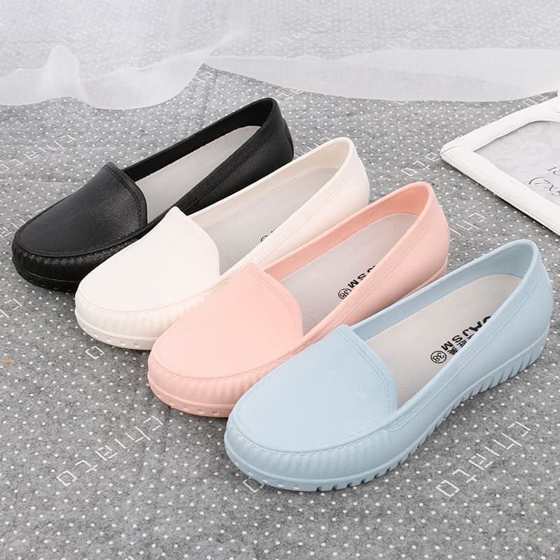 Nurse Women's Maternity Casual Waterproof Non-Slip Clogs Black Hotel Work Shoes White Soft Comfortable
