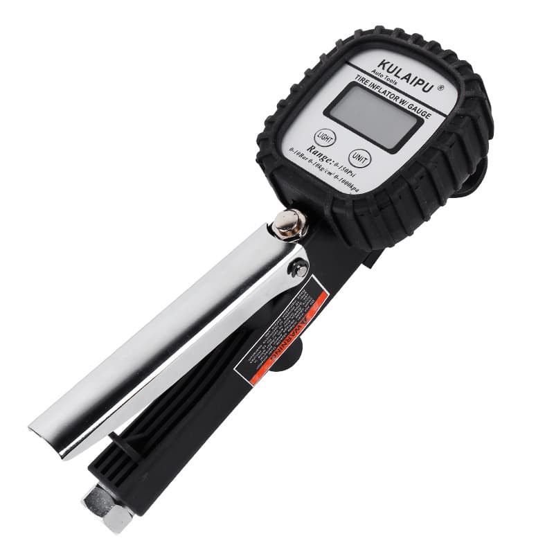 Multifunctional digital display tire inflator gun LED night light display digital gauge portable car