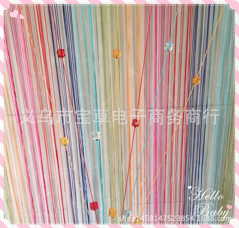 Square Crystal Bead Curtain Door Curtain Hanging Beaded String Curtain Finished Partition Feng Shui Curtain Window Curtain Entryway Curtain Tassel Curtain