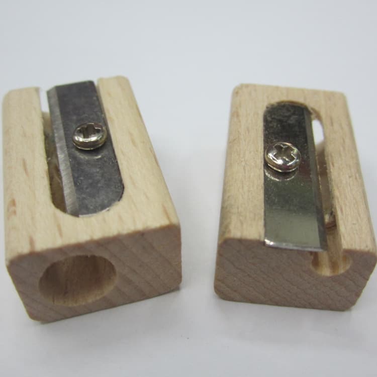 Wooden Pencil Sharpener, Beech Pencil Sharpener, Wooden Pencil Sharpener, Wooden Pencil Sharpener, Single Hole Pencil Sharpener