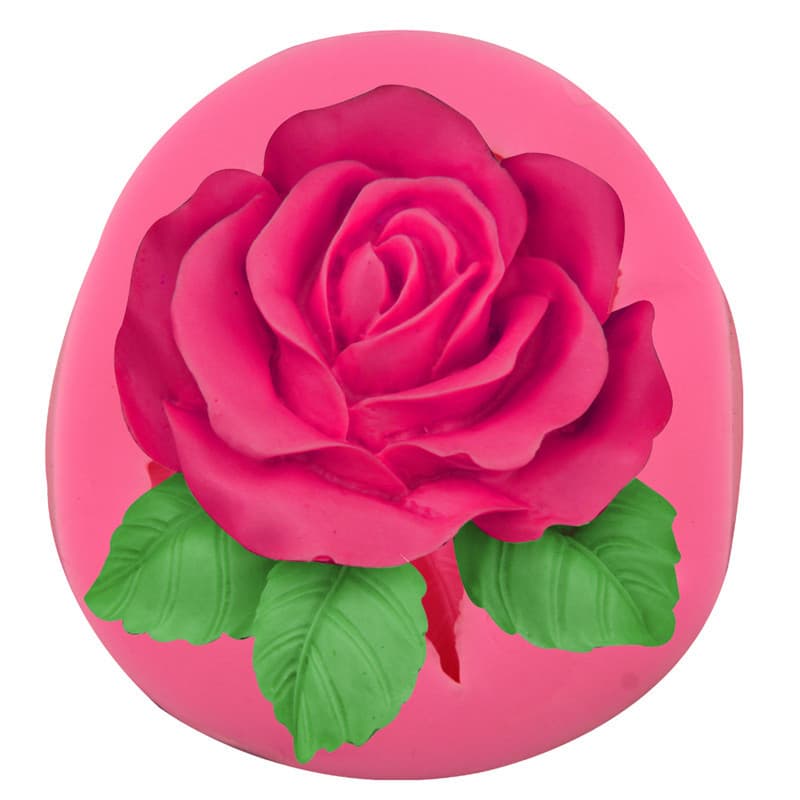 Large Rose Flower Silicone Liquid Mold for Baking Cake Soap Handmade Sugar Craft Multifunctional Kitchen Tool Doinb Brand