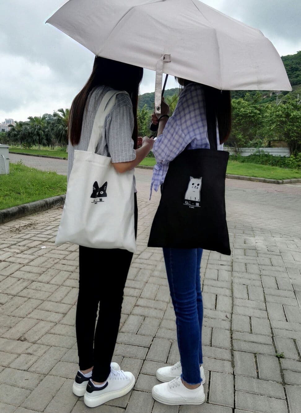 Literary Canvas Bag Women Shoulder Bag Simple Forest Style Student Cute Harajuku Ring Japanese Protective Bag Drop Shipping
