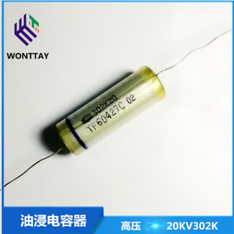 20KV 302K high-voltage oil-immersed capacitor for textile machines; 20000V 3000P high-voltage film capacitor.