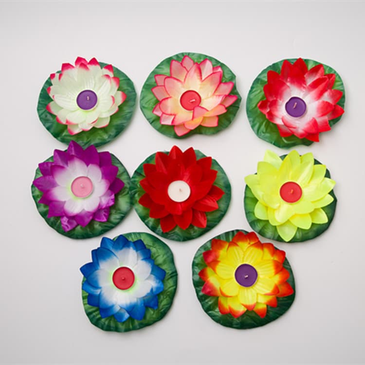 Direct from Manufacturer Lotus Lanterns, Festival Supplies, Floating Lotus Lanterns with 17cm Flash Cloth, River Lantern Wholesale