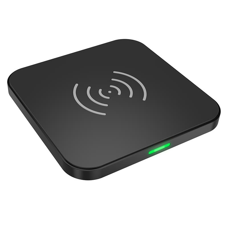 Ultra-thin square QI wireless charger gift wholesale for Apple Huawei 10W desktop mobile phone wireless charger