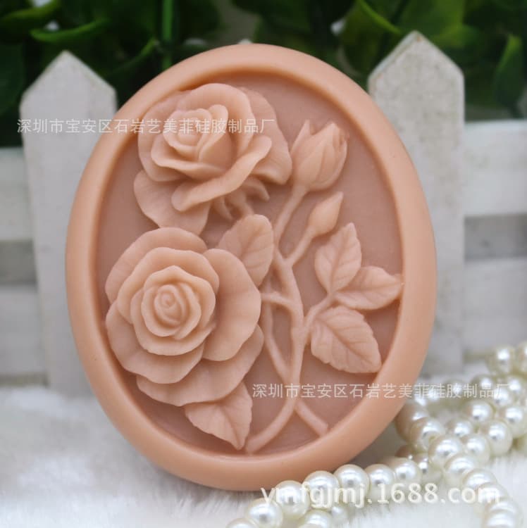 Handmade Soap Silicone Mold Soap Mold Candle Mold Ice Carving Mold Rose Chocolate Silicone Mold