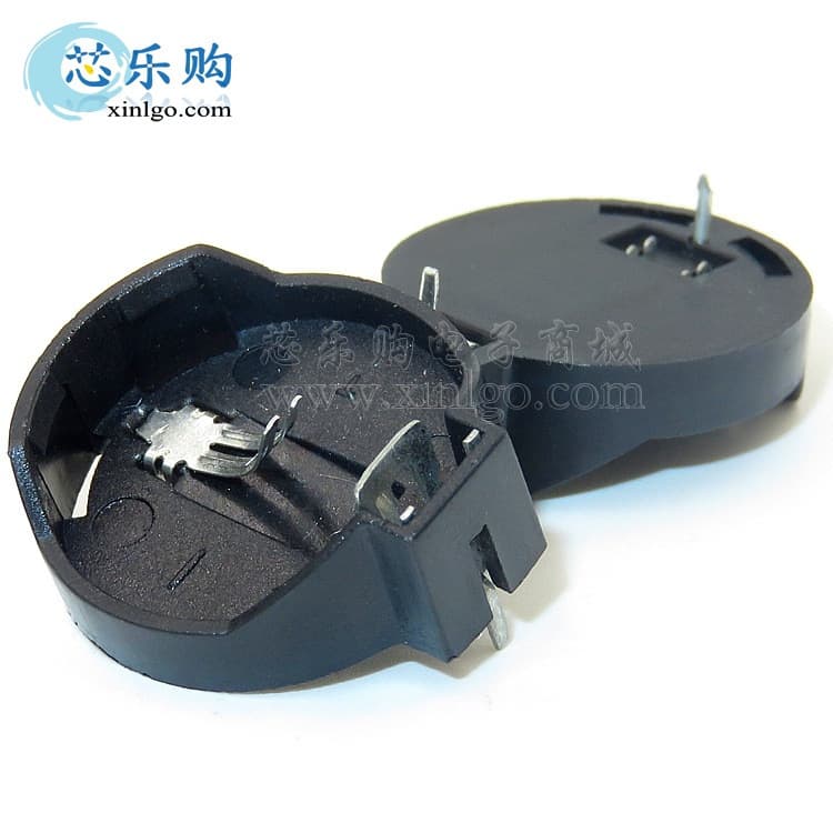 CR2032 button battery holder CR2025 BS-2-1 3V direct plug battery holder battery box holder environmentally friendly