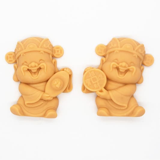 P291 Silicone Mold Little Fortune God Handmade Soap Mold Chocolate Fondant Embossing Mold Silicone Soap Mold