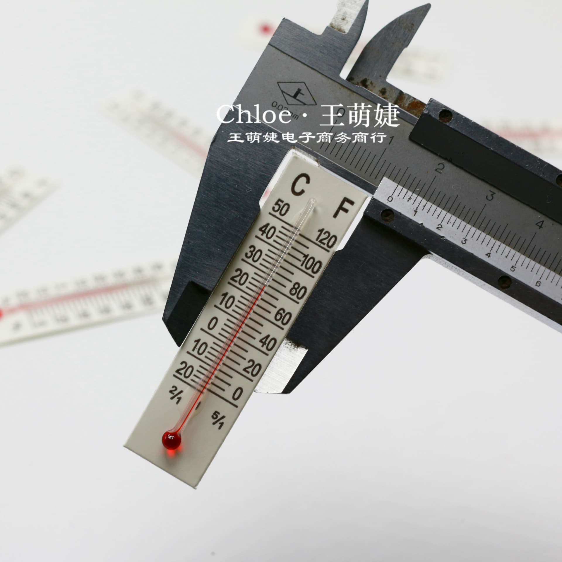 6.0cmX1.5cm Small Paper Thermometer, Mini Glass Sticker Craft Thermometer, Full Specifications