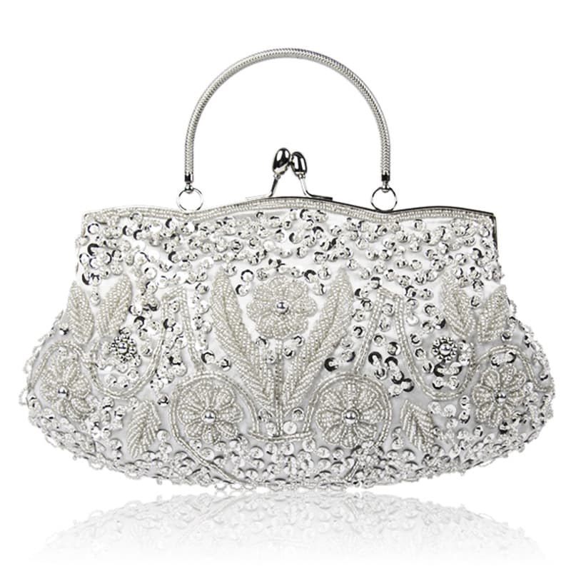 Hot-selling scarce retro handmade beaded embroidered dress bag for foreign trade, dinner bag, multi-color options, in stock, wholesale