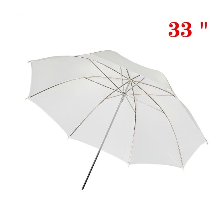 Small White Translucent Softbox Umbrella 33 inch Photography Umbrella