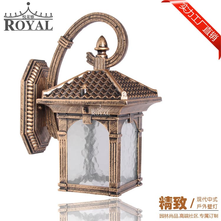 Zhongshan Chinese-style home decoration wall lamp, corridor lighting, courtyard lamp, waterproof vintage lamp, outdoor lighting fixture wholesale