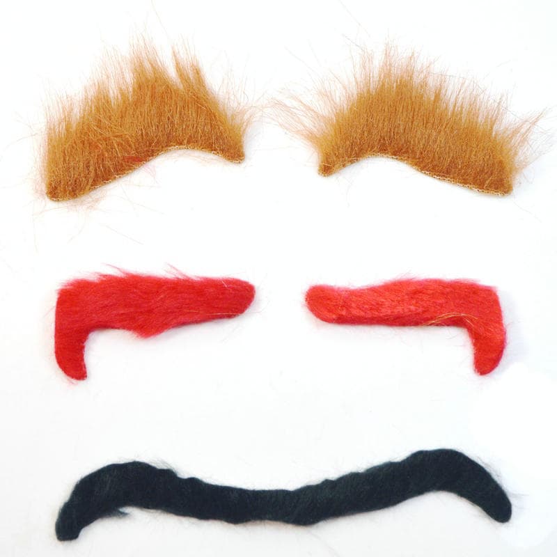 Halloween Masquerade Props Movie Character Fake Beard Fake Eyebrows Cos Performance Funny Props