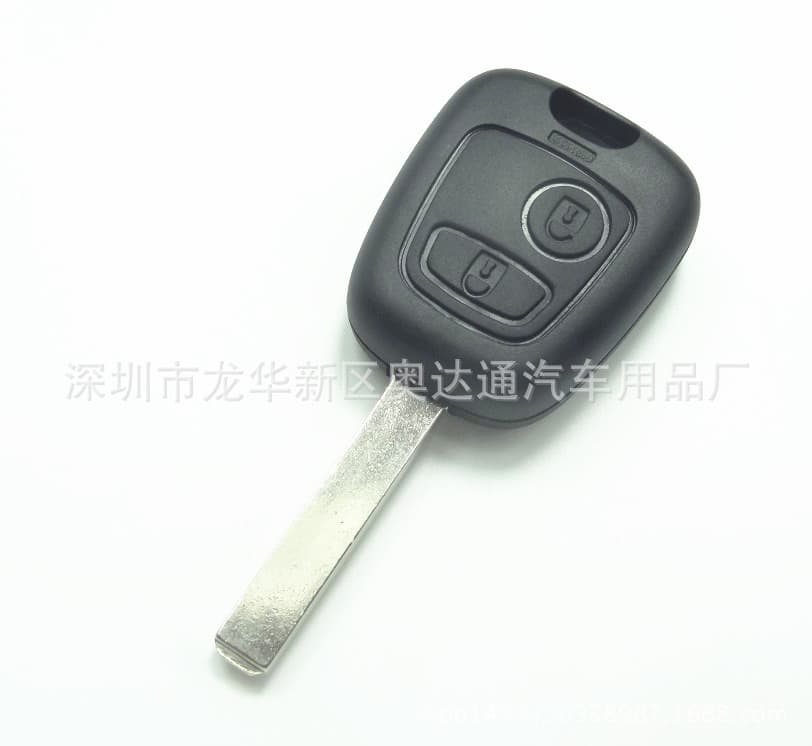 Car Key Shell for Peugeot 307 407 Remote Key Shell Blank No Groove with Logo