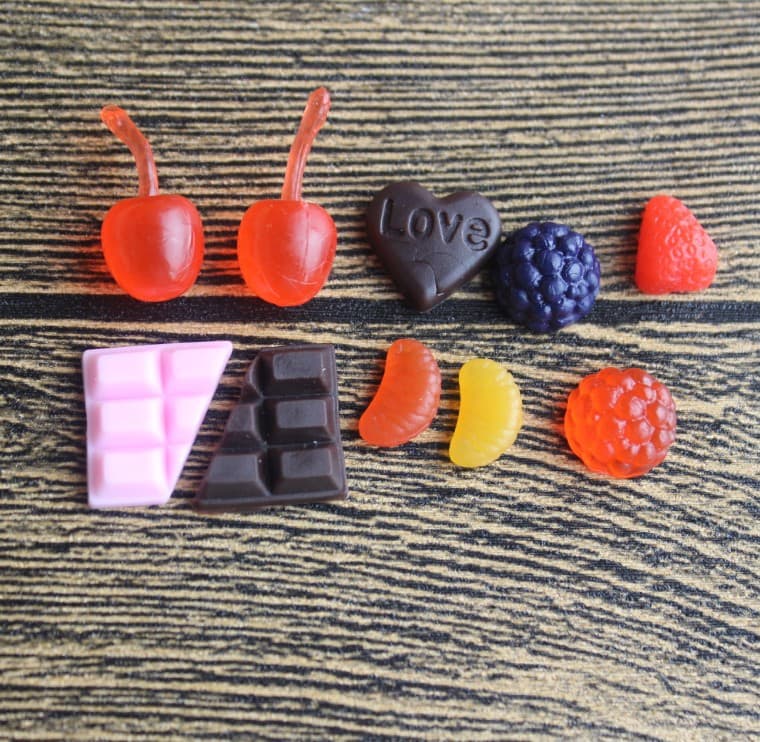 Manufacturer Direct Sales New Packaging PVC 10 Styles Fruit Accessories Light Clay Cream Glue Crystal Mud DIY Handmade Parts