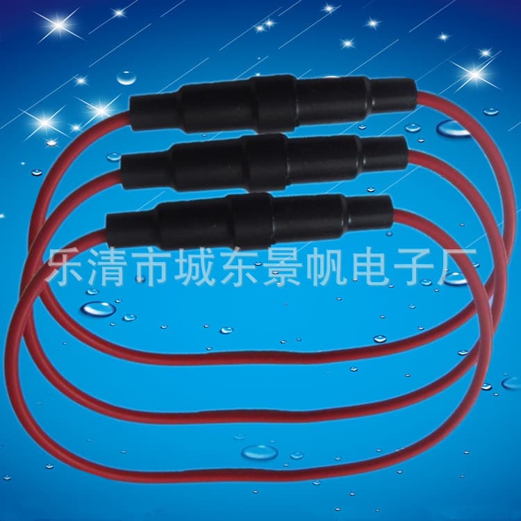 Fuse Holder with Wire 0.5mm² Fuse Tube Base Protective Device 5*20 Wire Length 25cm