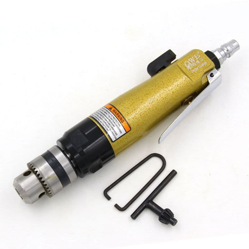Ouwiller OW-F05 3/8" Heavy-Duty Straight Pneumatic Air Drill with Forward and Reverse Rotation
